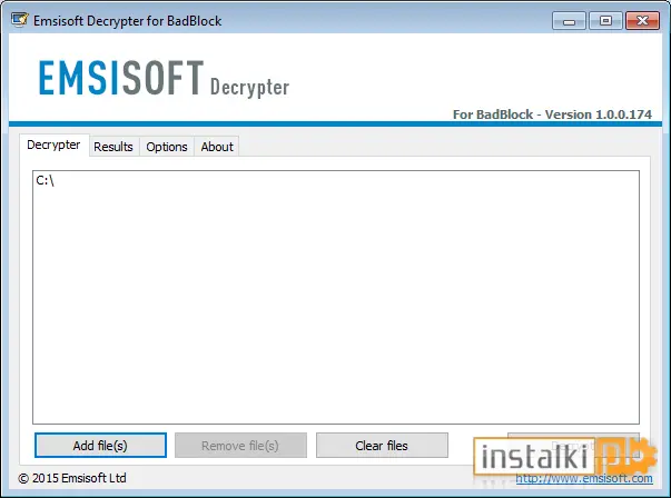 Emsisoft Decrypter for BadBlock